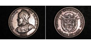 25 Centesimo Panama Silber 