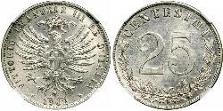 25 Centesimo Kingdom of Italy (1861-1946) Silver Victor Emmanuel III of Italy (1869 - 1947)