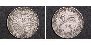25 Centesimo 意大利王國 (1861-1946) 銀 维托里奥·埃马努埃莱三世 (1869 - 1947)