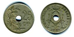 25 Centime Belgium Copper/Nickel 