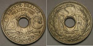 25 Centime Troisième République (1870-1940)  Cuivre/Nickel 