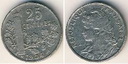 25 Centime  Nichel 