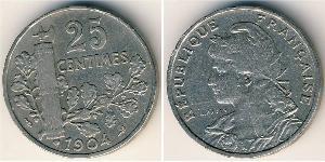 25 Centime  Nichel 