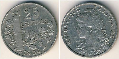 25 Centime  Níquel 