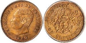 25 Centime Cambodia 銀 