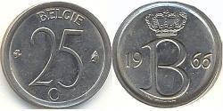 25 Centime 比利时 镍/銅 