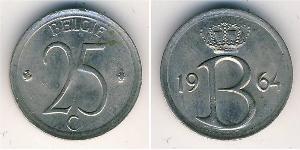 25 Centime 比利时 銅/镍 