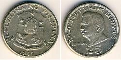 25 Centimo Philippines Cuivre/Nickel/Zinc 