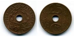 25 Centimo Zweite Spanische Republik (1931 - 1939) Kupfer 