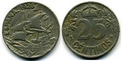 25 Centimo Kingdom of Spain (1874 - 1931) 镍/銅 阿方索十三世 (1886 - 1941)
