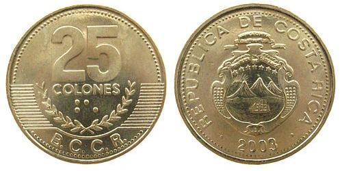 25 Colon Costa Rica (1821 - )  