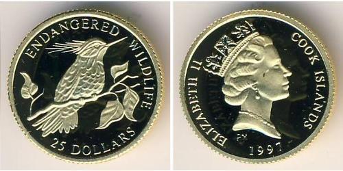 25 Dollar Cook Islands (1965 - ) Or 