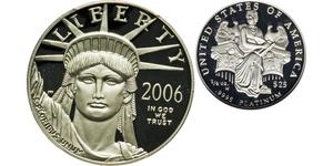 25 Dollar Vereinigten Staaten von Amerika (1776 - ) Platin 