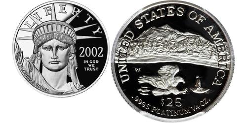 25 Dollar Vereinigten Staaten von Amerika (1776 - ) Platin 