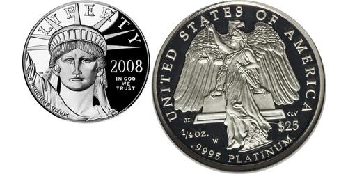25 Dollar Vereinigten Staaten von Amerika (1776 - ) Platin 