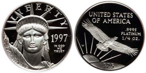25 Dollar 美利堅合眾國 (1776 - ) Platinum 