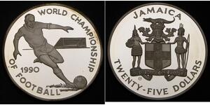 25 Dollar Jamaika (1962 - ) Silber 
