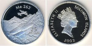 25 Dollar Solomon Islands Silver 