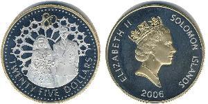 25 Dollar Solomon Islands (1978 - ) Silver 