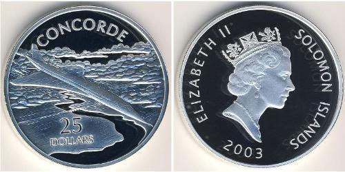 25 Dollar Solomon Islands (1978 - ) Silver 