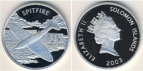 25 Dollar Solomon Islands (1978 - ) Silver 