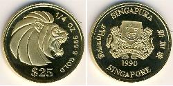 25 Dollar 新加坡 金 