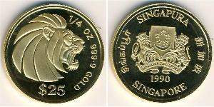 25 Dollar 新加坡 金 