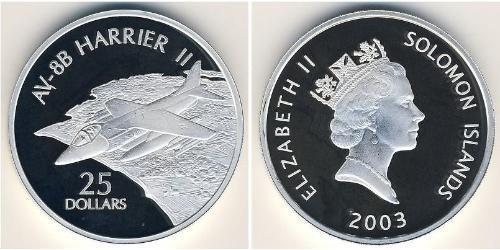 25 Dollaro Isole Salomone Argento 