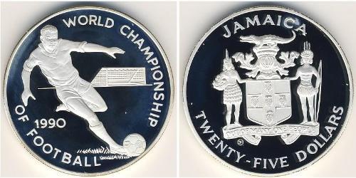 25 Dólar Jamaica (1962 - ) Plata 