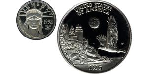 25 Dólar Estados Unidos de América (1776 - ) Platino 