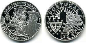 25 Ecu République portugaise (1975 - ) Argent 