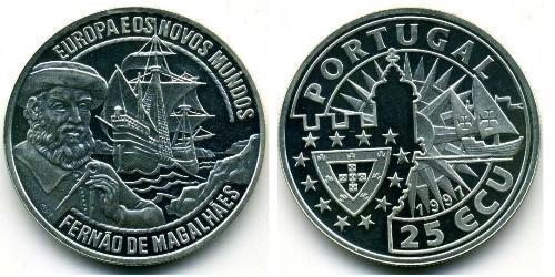 25 Ecu République portugaise (1975 - ) Argent 