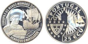 25 Ecu Portogallo (1975 - ) Argento 