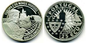 25 Ecu Portogallo (1975 - ) Argento 