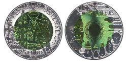 25 Euro 奥地利 Bimetal 