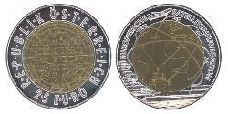 25 Euro 奥地利 Bimetal 