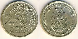 25 Franc Guinea Latón 