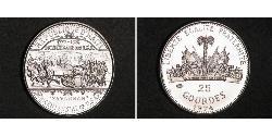 25 Gourde Haiti (1804 - ) Argento 