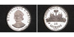 25 Gourde Haiti (1804 - ) Argento 