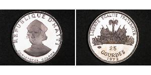 25 Gourde Haiti (1804 - ) Argento 