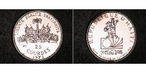 25 Gourde Haiti (1804 - ) Argento 