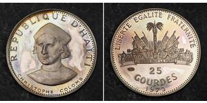 25 Gourde Haiti (1804 - ) Argento 