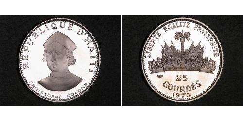 25 Gourde Haiti (1804 - ) Argento 