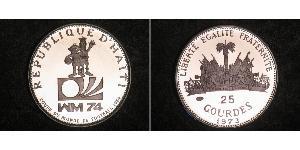 25 Gourde Haití (1804 - ) Plata 