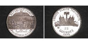 25 Gourde Haiti (1804 - ) Silber 
