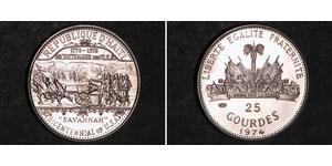 25 Gourde Haiti (1804 - ) Silber 