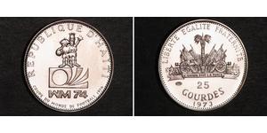 25 Gourde Гаити (1804 - ) Серебро 