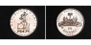 25 Gourde Гаити (1804 - ) Серебро 