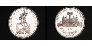 25 Gourde Гаити (1804 - ) Серебро 