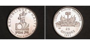 25 Gourde Гаити (1804 - ) Серебро 